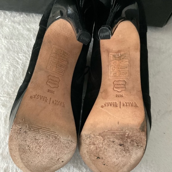 WHBM Ramsey Wingtip Booties Shoes Sz 9.5 - Picture 6 of 6